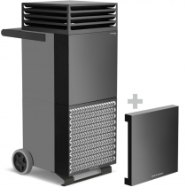 Purificator profesional de aer  Trotec TAC V+ cu masca fonica  si carcasa gri bazalt cu filtru HEPA H14