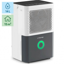 Dezumidificator TROTEC TTK33E, Pentru 15m2, 14 l/24h, Debit 80 mc/h, Indicator color umiditate, Uscare RufeDezumidificator TROTE