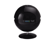 Purificator si sterilizator aer Bioxigen Sfera Negru, Ionizare bipolara, Sterilizare antibacteriala, Consum 19W/h, Pentru 35 mp