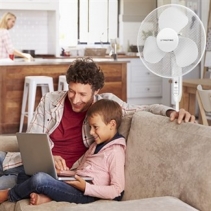 Ventilator cu picior TVE25S Trotec, 3 trepte de viteza, Telecomanda, Timer, Reglabil pe inaltime