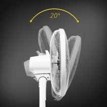 Ventilator cu picior TVE26S Trotec, 26 trepte de viteza, Telecomanda, Timer, Reglabil pe inaltime
