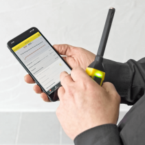 Termohigrometru BC21WP cu senzori si aplicatie smartphone, Functie de inghetare a valorii, Logging, Alarma