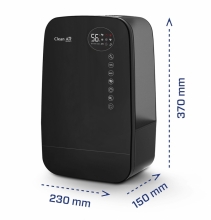Umidificator si purificator Clean Air Optima CA607B, Lampa UV-C, Ionizare, Difuzor aroma, Display, Timer