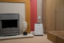 Umidificator si purificator MeacoMIST DELUXE 2020, Filtru HEPA si Carbune, Lampa UV-C, Ionizare, Difuzor aroma, Timer