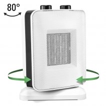 Aeroterma ceramica Trotec TFC 15 E, Putere incalzire pana la 1500W, 2 Trepte incalzire, Termostat, Lampa de control