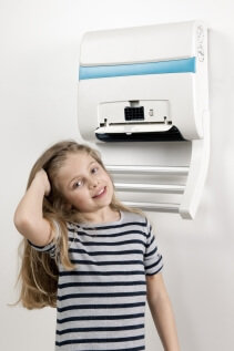 Aeroterma electrica pentru baie pentru prosop, maini si par Supra Lesto SC, 2 Trepte incalzire, Timer, Termostat