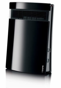 Aeroterma electrica pentru baie Supra Lito Negru, Putere maxima pana la 1800W, Termostat, Filtru antibacterian lavabil