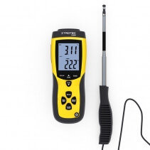 Anemometru profesional Trotec TA300+ Certificat de calibrare, Fundal luminos, Functie Max/Min