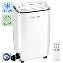Aer conditionat portabil Trotec PAC 3800 S, Capacitate 13000 BTU/h, Debit 450 mc/ora, Display Timer, Pentru 50 m2 (125 m3)