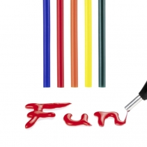 Set batoane colorate de lipici fierbinte Trotec, 50 bucati, Ø 11 mm