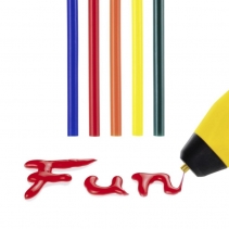 Set batoane colorate de lipici fierbinte Trotec, 50 bucati, Ø 7 mm