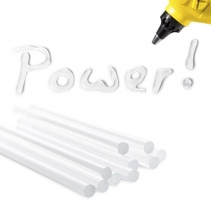 Set batoane transparente de lipici fierbinte Trotec, 50 bucati, Ø 7 mm