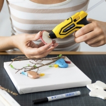 Set batoane transparente de lipici fierbinte Trotec, 50 bucati, Ø 7 mm