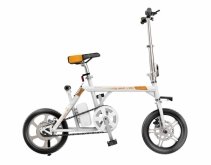 Bicicleta electrica pliabila Airwheel R3 White, Viteza max. 20km/h, Putere motor 235W, Baterie Panasonic 214.6Wh/36V
