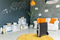 Calorifer Electric cu Bloc Ceramic si Umidificator Supra Ceram Duo, Putere incalzire pana la 1500W, Termostat