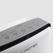 Dezumidificator Trotec TTK69E, 20l/zi, Debit 130mc/h, Util pana la 45mp, Functie uscare haine, Timer, Higrostat, Display