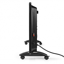 Convector electric AlecoAir C20 Heatix negru, WiFi, pentru 30mp, 2000W, 2 trepte incalzire, IP24, Aplicatie