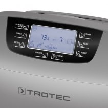 Dezumidificator si purificator Trotec TTK110 HEPA, 40 litri/24h, Debit 260 m³/h, Pentru 120 mp, Higrostat, Display