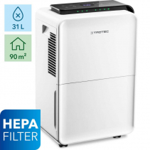 Dezumidificator si Purificator TROTEC TTK 99 HEPA, 31 l/zi, 170 m3/h, Senzor umiditate, Filtru HEPA, Higrostat