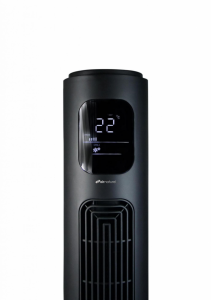 Ventilator turn Air Naturel Fantasy Black, Telecomanda, Timer, Control digital, Consum 28-30-35 W/h, Pentru 20mp