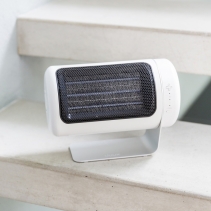 Aeroterma ceramica DUUX Twist White, Putere 1550W, 2 Trepte de incalzire, Recomandat pentru 40 m2, Unghi reglabil 50⁰