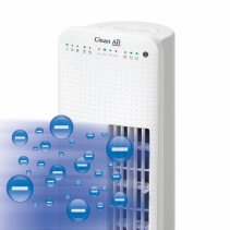 Ventilator Turn cu ionizare Clean Air Optima CA405, Debit 520 m3 / h, Consum 40 - 65 W/h, Control digital, Timer, Telecomanda