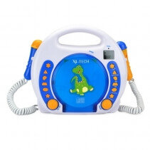 Karaoke copii Bobby Joey X4-TECH Bleu, Control separat al volumului, Display LCD, 2 Microfoane, Difuzor Stereo