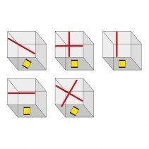Nivela laser cu linii în cruce BD5A, Laser, Functie blocare laser, Exactitate si precizie: ± 0,8 mm/m (la 0°)
