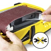 Șlefuitor cu bandă Trotec PBSS 10-600, Putere 600W, Rotatie frontala, Turatie 1.450-2.120 min-1