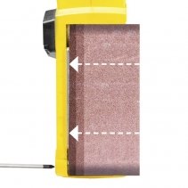 Șlefuitor cu bandă Trotec PBSS 10-600, Putere 600W, Rotatie frontala, Turatie 1.450-2.120 min-1