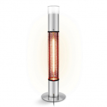 Radiator cu infrarosu pentru terase IRS1500E, Lumina LED 16 culori, Putere 1500W, Telecomanda