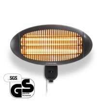 Radiator infraroşu cu tuburi de quartz Trotec IR 2000 S, Putere maxima pana la 2000W, 3 elemente de incalzire, Protectie IP34