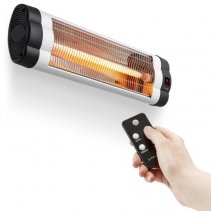 Radiator infraroşu cu tuburi de quartz Trotec IR 2550 S, Telecomanda, Putere 2500W, 3 Trepte de incalzire, Timer, Ecran LED