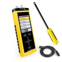 Set anemometru profesional Trotec T3000+ Cablu de legatura+ Senzor, Functia LOGGER, Memorie integrata