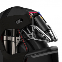 Monociclu electric KingSong KS-S18 Black, autonomie 100km, motor 2000W, IP55, roata de 18 inci