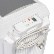 Aer conditionat portabil Trotec PAC 2000E, Capacitate 7.200 Btu, Debit 330mc/ora, Telecomanda, Display, Pentru 26mp