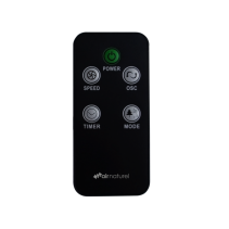 Ventilator turn Air Naturel Fantasy Black, Telecomanda, Timer, Control digital, Consum 28-30-35 W/h, Pentru 20mp