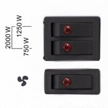 Convector Trotec TCH 22 E, Putere incalzire pana la 2000W, 3 Trepte incalzire, Timer, Termostat