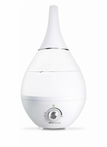 Umidificator de aer Air Naturel Gota New White, Rata umidificare 350 ml/ora, Consum 30W/h, Pentru 30mp, Functie Higro-Smart