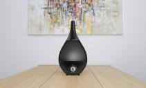 Umidificator de aer Air Naturel Gota New Black, Rata umidificare 350 ml/ora, Consum 30W/h, Pentru 30mp, Functie Higro-Smart