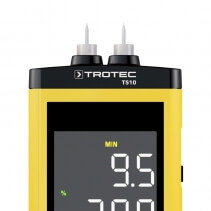 Umidometru Profesional TROTEC T510, Index peste 170 pagini, Functie Online de salvare, Functie compensare temperatura