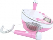 Karaoke copii X4 Tech Bobby Joey Rose, 2 Microfoane, Functie Karaoke, Difuzoare stereo